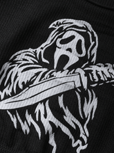 Bikini-Set mit gruseligem Totenkopf-Print
